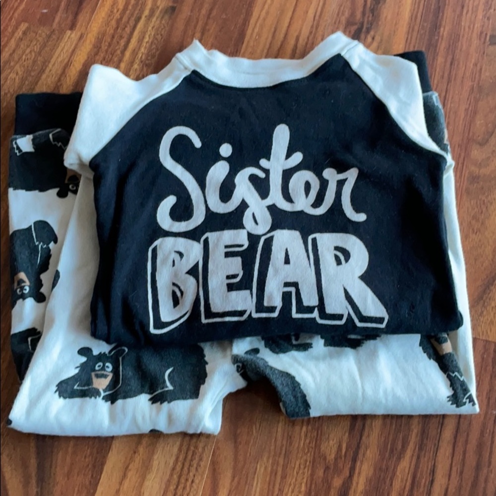 Sister Bear long sleeve/pants pajamas